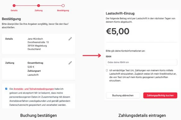 Zahlungsdetails